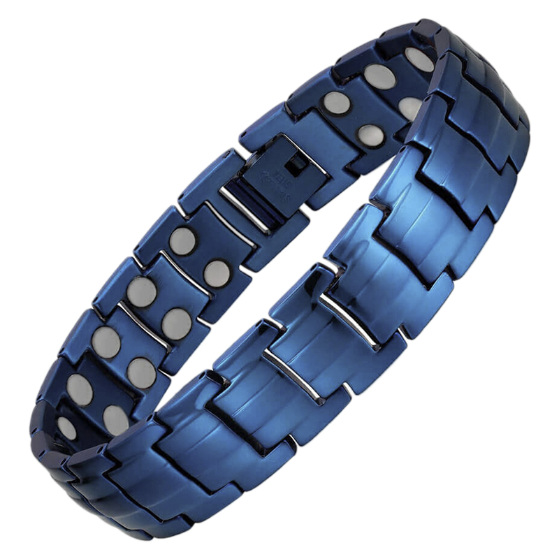 Titanium Magnetic Bracelet Cobalt Blue